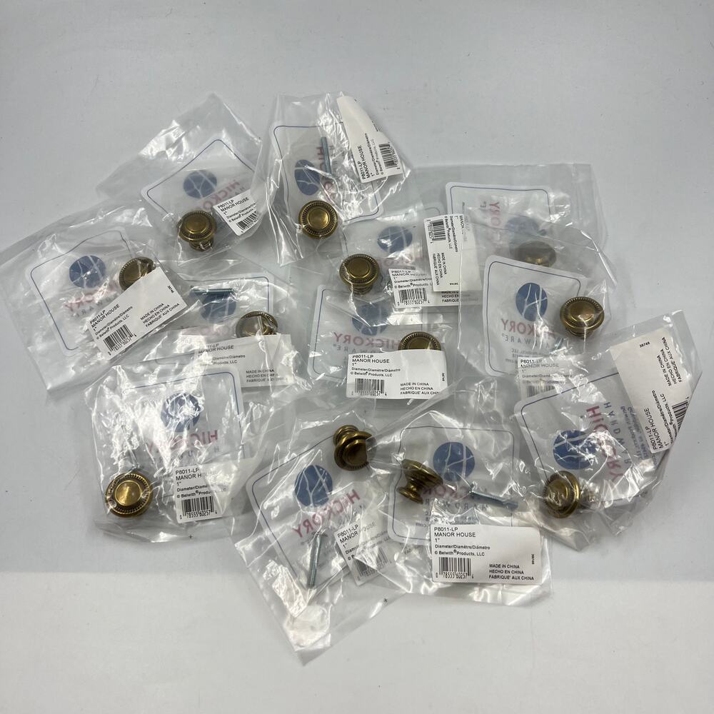 Hickory Hardware 1 inch (25mm)‎ Manor House Cabinet Knob P8011-LP Lot 12 NEW